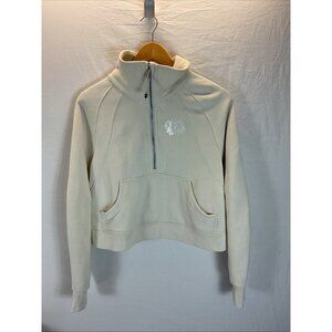 Lululemon Scuba Oversized Half Zip Ivory Size XS/S Chicago Blackhawks‎ Pristine
